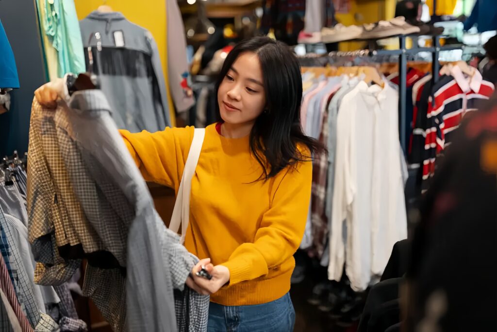 Thrifting berasal dari kata thrift yang berarti hemat. Dalam dunia fashion, thrifting mengacu pada aktivitas membeli pakaian bekas yang masih dalam kondisi layak pakai, sering kali di toko-toko khusus atau pasar loak.