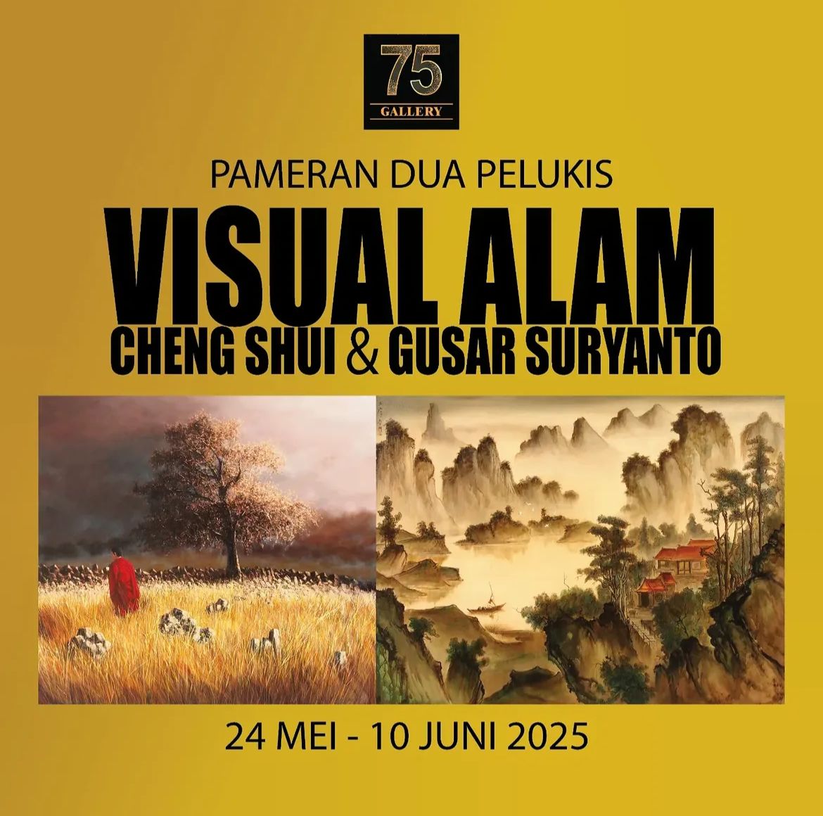 Poster Pameran Seni Rupa "Visual Alam", (75gallery_fendy)