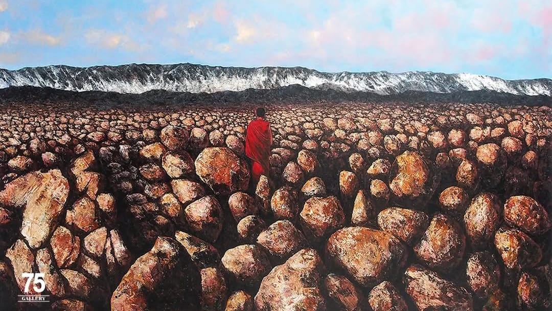 Salah satu karya pameran "visual alam", 75gallery_fendy